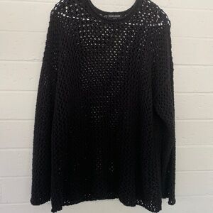 Eileen Fisher Open Knit Sweater M